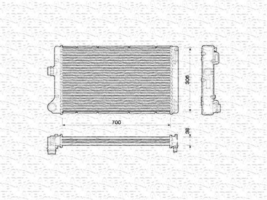 MAGNETI MARELLI radiatorius, variklio aušinimas 350213167000